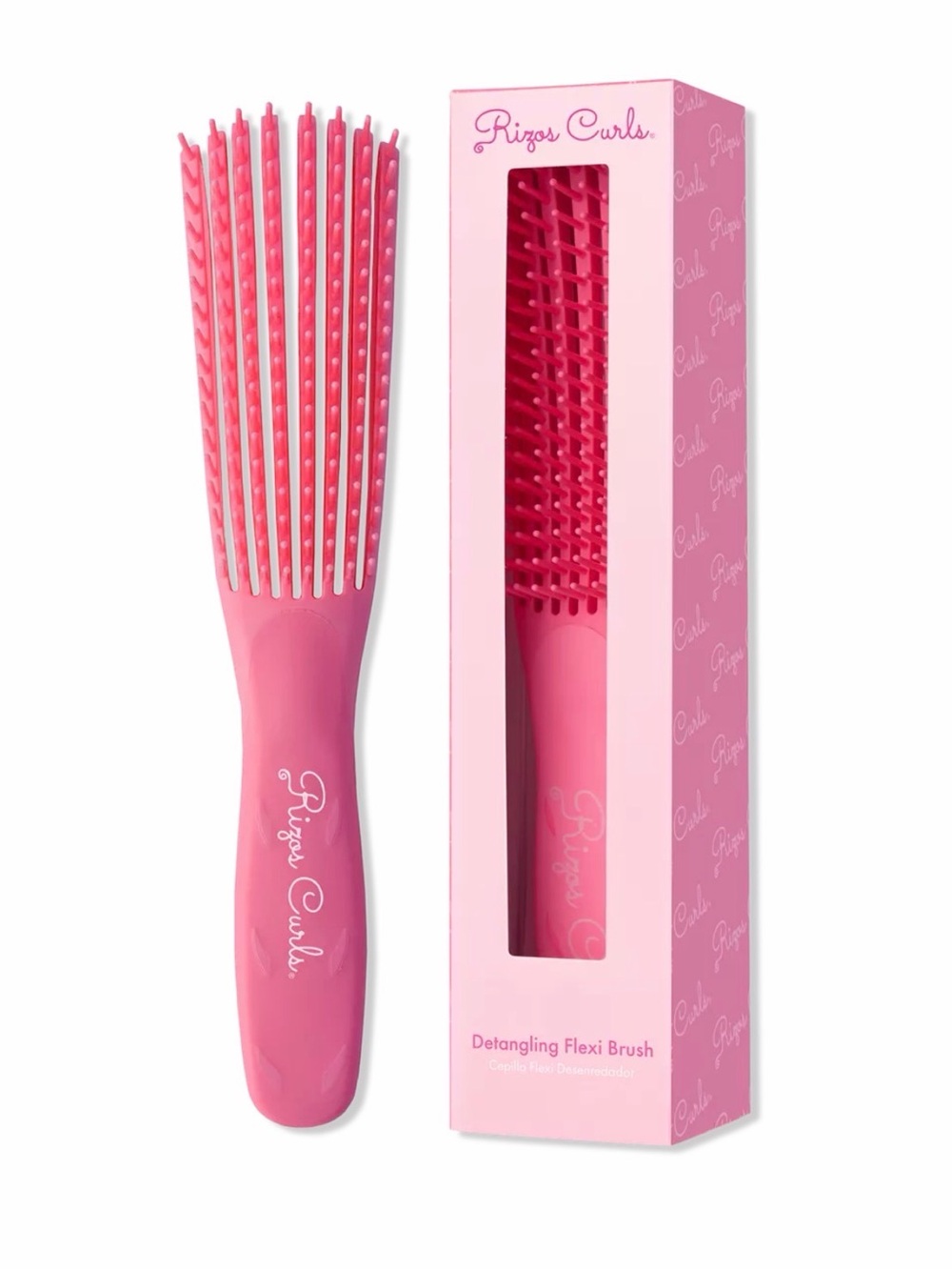 Rizos Curls-Pink Detangling Flexi Brush